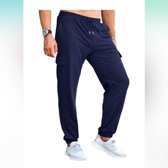 CTU Mens Fashion Workout Sweatpants Lightweight Cargo Joggers Baggy Sweatpants - Picture 1 of 5